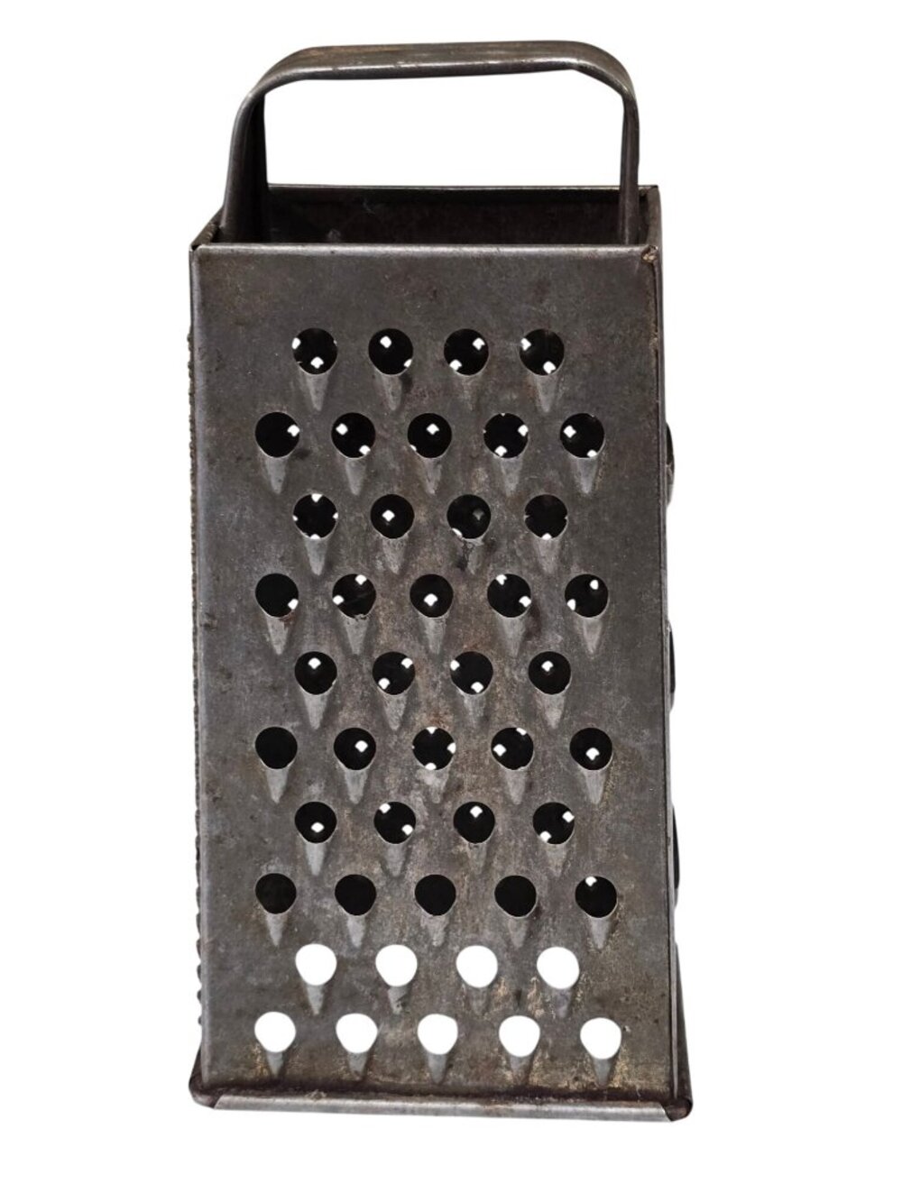 Vintage Bromwell #119 Box Grater Rustic Kitchen Utensil Metal Shredder USA